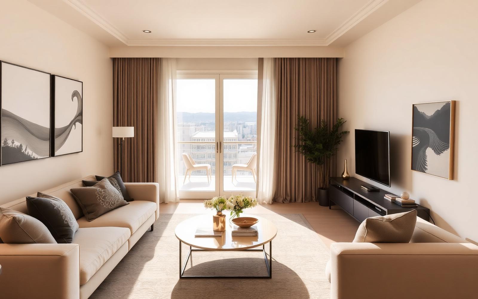 Intérieur lumineux d'un appartement SENTYA à Béjaïa